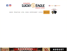 Tablet Screenshot of luckyeagletexas.com